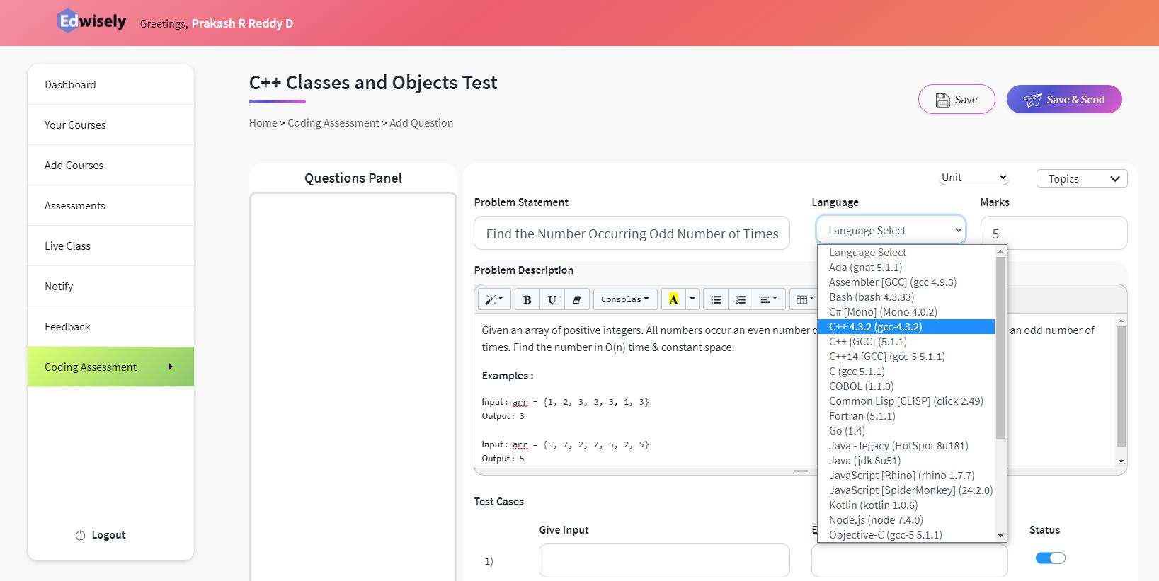 Step 3 - Add New Questions to Coding Assessment