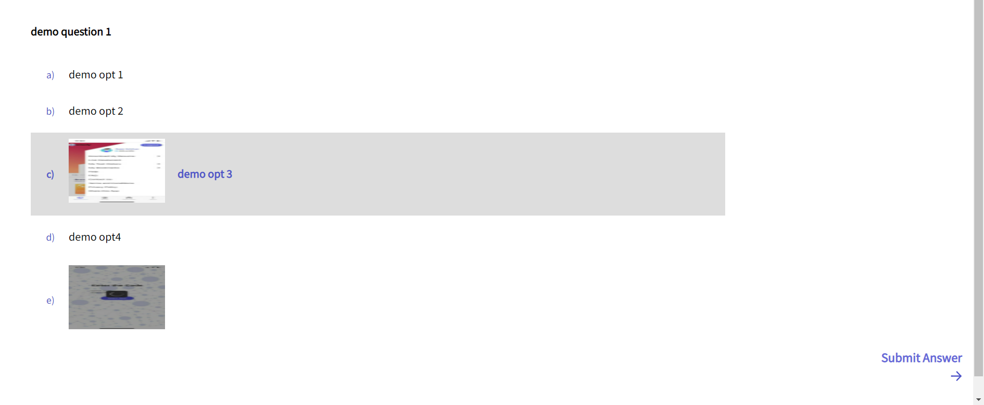 3. Once the student joins the live assessment, they will be able to view the question displayed by the faculty.