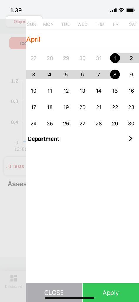 With this feature, faculty can filter the analytics by Custom dates Department(s) Subject(s) Class/Section(s)